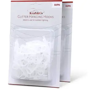 Kraft & Co Gutter Hook Outdoor Hanging Clips for Lighting