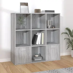 Arundhati Bookcase Grey / 98cm H x 98cm W x 30cm D