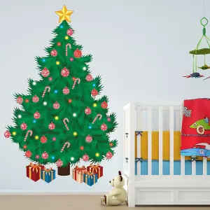 Traditional Christmas Tree Wall Stickers Wall Art, DIY Art, Home Decorations, Decals