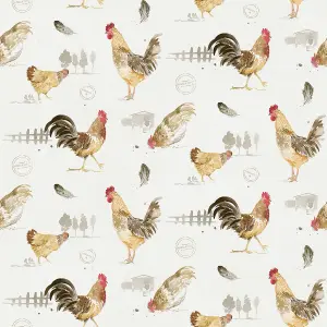 Galerie Fresh Kitchens 5 Bronze Brown Cocks & Hens Smooth Wallpaper