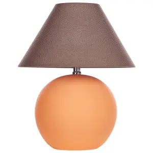 Ceramic Table Lamp Orange LIMIA