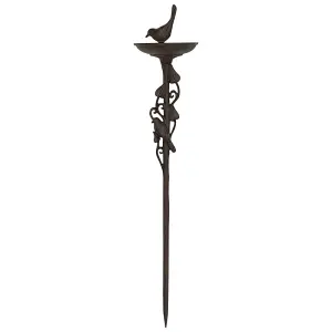 Woodside Cast Iron Ground Stake Bird Feeder