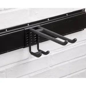 Sealey Storage Hook Dual Utility PVC Wrapped & Powder Coated - Black APH12