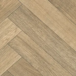 Beige Wood Effect Vinyl Flooring For Kitchen, Bathroom & Living Room, 2.0mm Thick Vinyl Sheet-5m(16'4") X 4m(13'1")-20m²