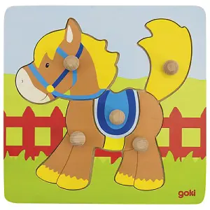 Goki Life-Out Wooden Horse Puzzle