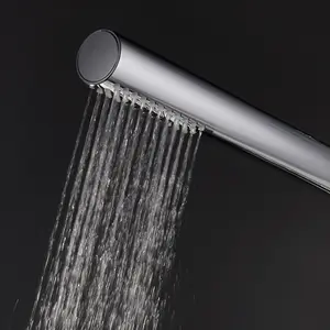 ENKI Chrome Round Pencil Rubber Jet Handheld Shower Head E19