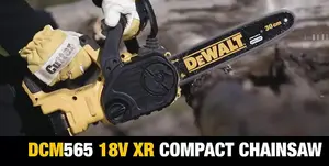 Dewalt DCM565 18v XR 30cm Brushless Cordless Chainsaw x1 5ah Kit with Log Holder