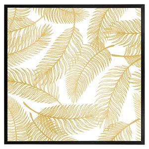 Golden leaves (Picutre Frame) / 20x20" / White