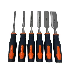 Tomahawk 6pc Chisel Set in a Tool Roll - 6mm, 10mm, 13mm, 19mm, 25mm and 32mm