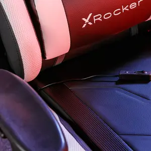 X-Rocker Agility eSports RGB PC Office Gaming Chair, Ergonomic Computer Desk Chair, Light Up Gaming Chair Head & Lumbar Support