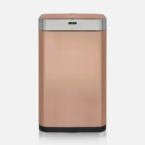 Steel Motion Sensor Rubbish Bin - 75L Copper