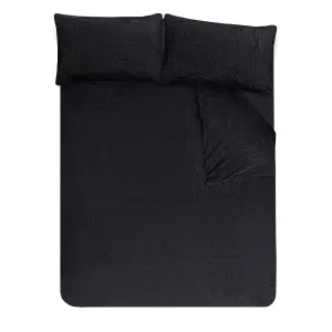 Smart Living Luxury Super Soft & Reversible Waffle Teddy Fleece Duvet Cover with Pillowcase