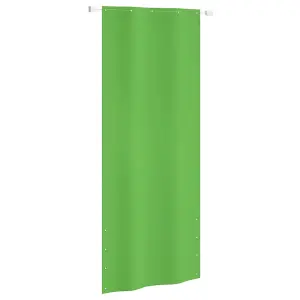 Berkfield Balcony Screen Light Green 100x240 cm Oxford Fabric