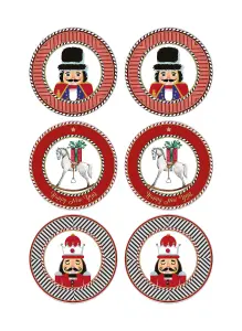 Rozi The Nutcracker Collection Side Plates, Set of 6