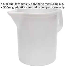 5 Litre Clear Plastic Measuring Jug with Spout - Ideal for Home and Professional Use