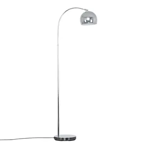 Derosier 152cm Arched Floor Lamp Chrome / Chrome