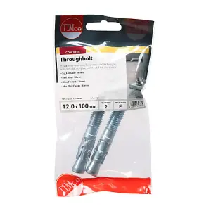 TIMCO Throughbolts Silver - M12 x 100