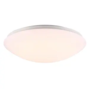 Nordlux Ask 36 Sensor IP44 Indoor Living Dining Kitchen Bedroom Ceiling Light In White (Height) 10.5cm