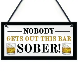 Novelty Home Bar Sign Funny Garden Pub Plaque Gift Man Cave Sign