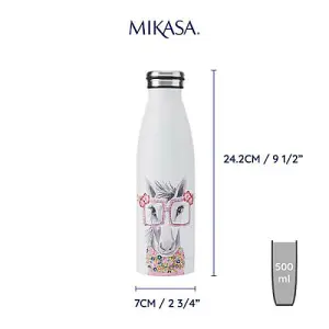 Mikasa Tipperleyhill Horse Double-Walled 500ml Stainless Steel Water Bottle