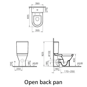 Vitra S50 close coupled pan cistern and soft close seat