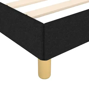 Berkfield Bed Frame Black 90x190 cm 3FT Single Fabric