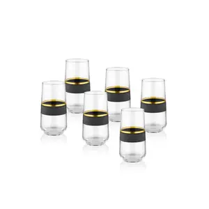 Mohaned 445ml Highball Glass Set (Set of 6)