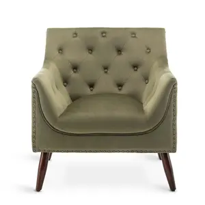 Velvet Sage Green Franca Accent Chair