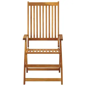 Berkfield Folding Garden Chairs 8 pcs Solid Acacia Wood