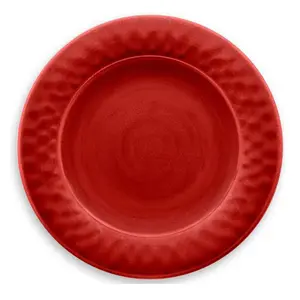 Purely Home Crackle Red Melamine Dinner Plate