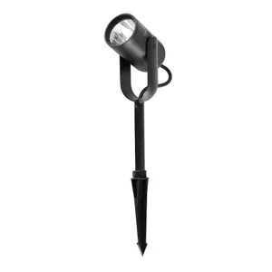 Luminosa Slot Outdoor LED Spike Light Black H20 14W 3000K IP65