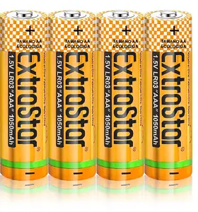 Extrastar AA Alkaine Batteries,  1.5V, 4 pieces