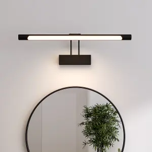 Modern Black LED 1-Light Bathroom Vanity Sconce