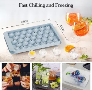 Ice Ball Tray - Ball Round Ice - Ball Mold for Freezer - Mini Sphere Ice Ball Maker - 99pcs Circle Ice Chilling