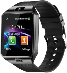 New Hod Fitness Smart Watch Touchscreen Bluetooth Smartwatch Wrist Fitness Tracker With Camera Pedometer Sim Tf Card Slot Black