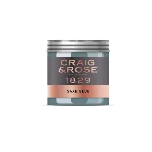 Craig & Rose 1829 Saxe Blue Chalky Emulsion paint, 50ml