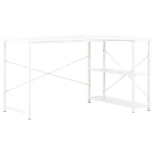 Berkfield Computer Desk White 120x72x70 cm