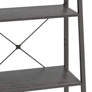 Berkfield 4-Tier Standing Shelf Black 56x35x140 cm