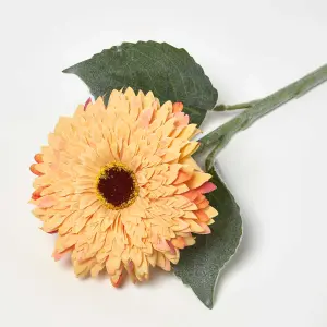 Homescapes Artificial Stem of Yellow Gerbera Flower, 44 cm