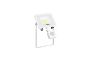 Sylvania SylFlood 18W IP65 White Outdoor LED Floodlight with Motion Sensor - Twin Pack