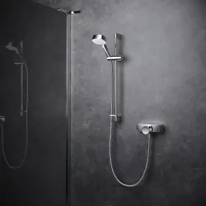 Mira Form Gloss Chrome effect Rear fed Thermostatic Mixer Shower