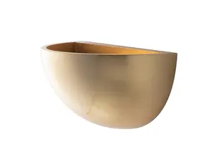 Luminosa Moritz Paintable Plaster Uplighter Wall Lamp Gold, E27