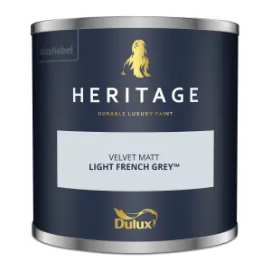 Dulux Trade Heritage Light French Grey Matt Wall paint, 125ml Tester pot