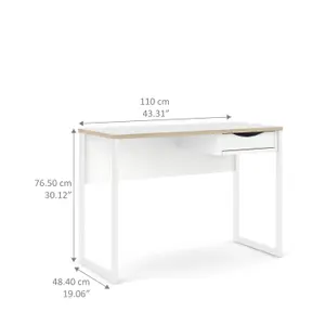 Function Plus desk 1 drawer 110 cm