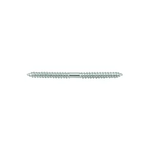 Steel Double ended screw (Dia)4mm (L)60mm