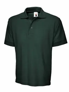 Uneek - Unisex Poloshirt - Reactive Dyed - Bottle Green - Size 2XL