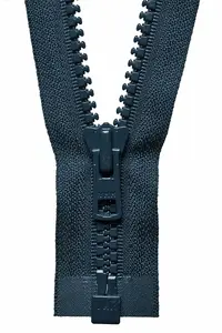 HYV/W O/E ZIP 76CM - Vislon Heavyweight Open End Zip: 76cm: Dark Navy - YKK