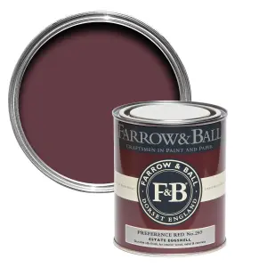 Farrow & Ball Estate Preference red Eggshell Metal & wood paint, 750ml