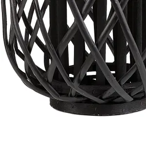 Beliani Boho Lantern MAURITIUS Wood Black