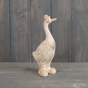 The Satchville Gift Company Small Polyresin Duck with Hat